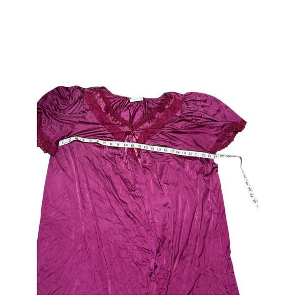 Miss Elaine vintage lace ribbon night gown L - Picture 3 of 8